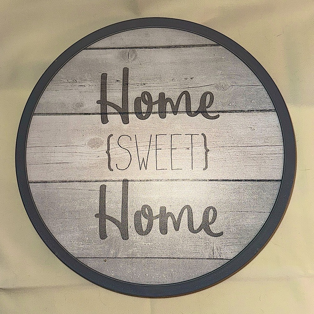 Lazy Susan ( Home Sweet Home ) 12 inch Diameter by Boston Warehouse, NEW - Picture 4 of 8
